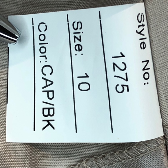 One Side Shoulder Cappuccino and Black Cocktail Dress by Allure Bridal - Picture 10 of 12